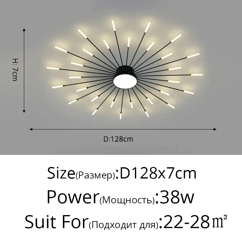 DecorBites™ Acrylic LED Ceiling Lights for Bedroom Hall Living Kids Room Lamps
