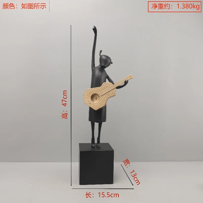 DecorBites™ Guitarist Resin Figure Sculptures Home Decoration Figurines