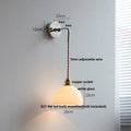 DecorBites™ Ceramic LED Wall Sconce Modern Nordic Design Adjustable Pull Chain Switch WC Mirror Light