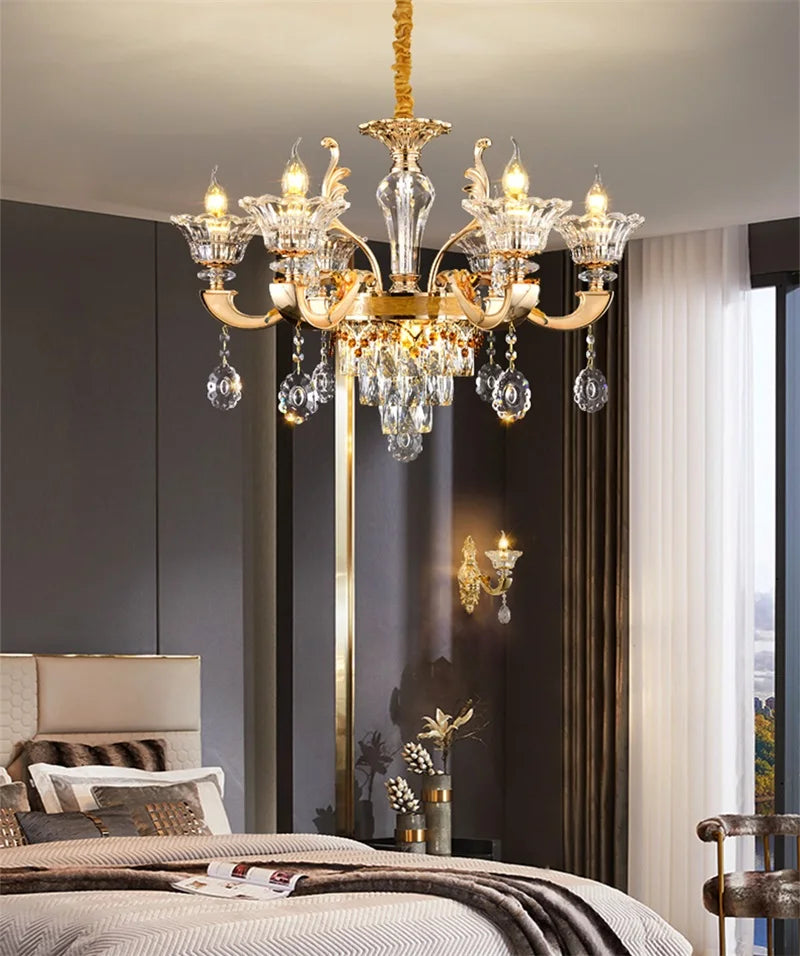 Applique murale LED DecorBites™ Or Cristal pour chambre et salon