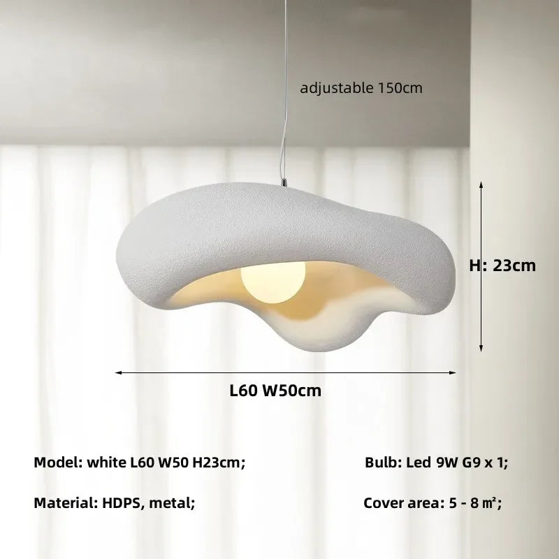 DecorBites™ Creamy Style Pendant Light | Resin Dining Room LED Island Lamp