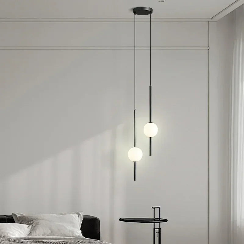 DecorBites™ Glass Ball Pendant Lights for Dining Room Bedroom Decor Lighting