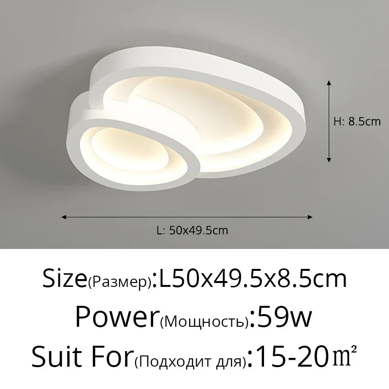 ثريا الزهور بتقنية LED من DecorBites™ لمصابيح سقف غرف النوم العصرية - إضاءة داخلية للمنزل