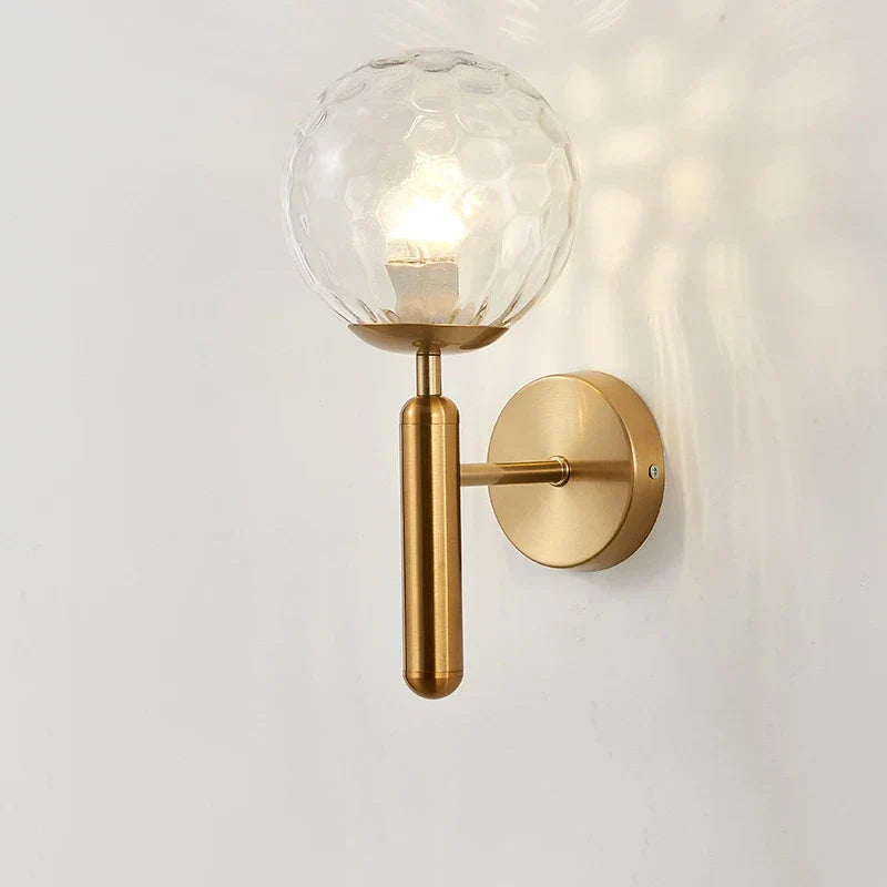 DecorBites™ Glass Ball Wall Lamp Metal Wall Lights for Modern Living Room Decoration