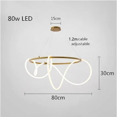ثريا ديكور بايتس™ LED ذات الخرطوم الطويل لغرفة الطعام والمطبخ والبار، مصباح متدلي
