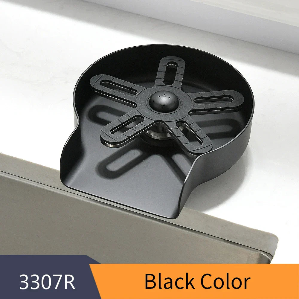 DecorBites™ Glass Rinser: Automatic Cup Washer & Pitcher Cleaner for Home Kitchen