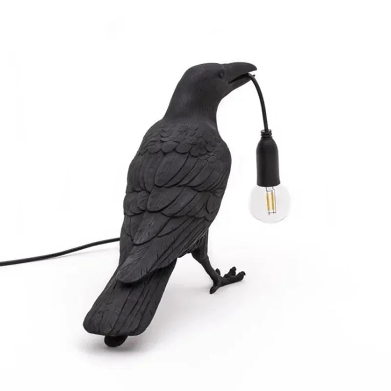 DecorBites™ Lively Bird Resin Table Lamp - Home Decor Lighting for Bedroom, Living Room