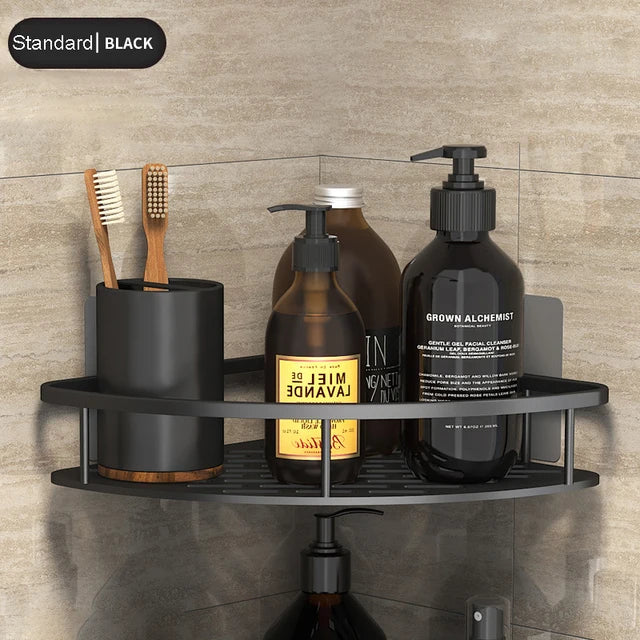 DecorBites™ Corner Shower Shelf Bathroom Storage Holder Shampoo Organizer & Accessories