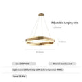 DecorBites™ Elegant Black Circle Chandeliers | Luxury Acrylic Pendant Light for Home Living Room