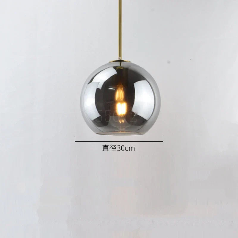 DecorBites™ Glass Ball LED Pendant Lights for Chic Home Decor and Lighting