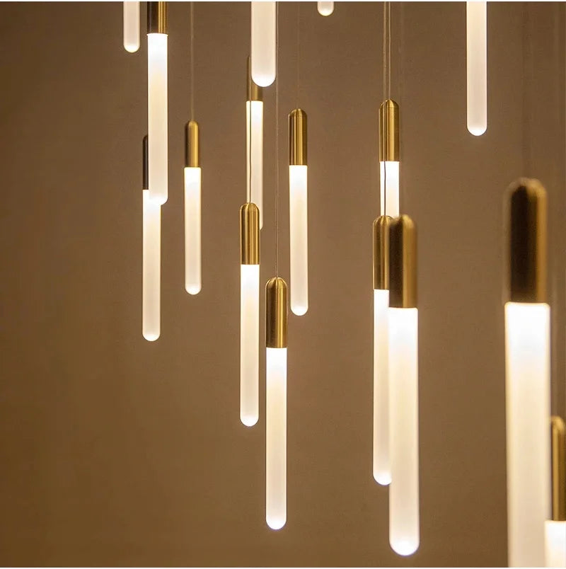 DecorBites™ ثريا LED: مصباح سقف متدلي عصري للدرج والمطبخ لتزيين المنزل