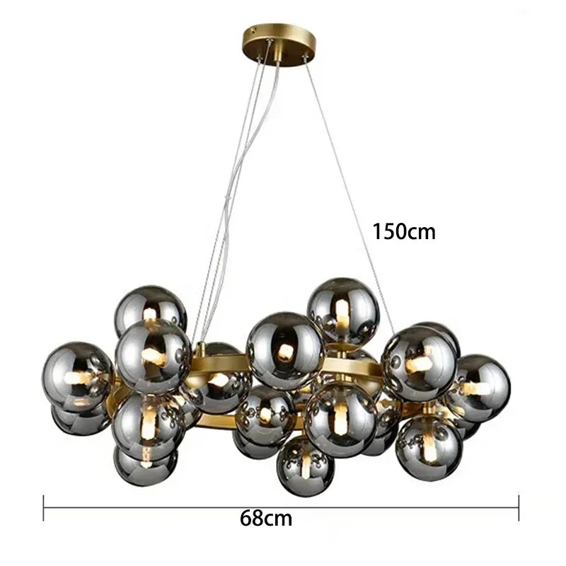 DecorBites™ Suspensions LED en Verre Soufflé pour la Décoration et l'Éclairage Intérieur