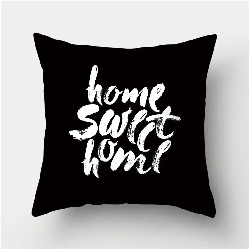 DecorBites™ Geometric Stripes Pillowcase 45x45cm Polyester Cushion Cover for Living Room