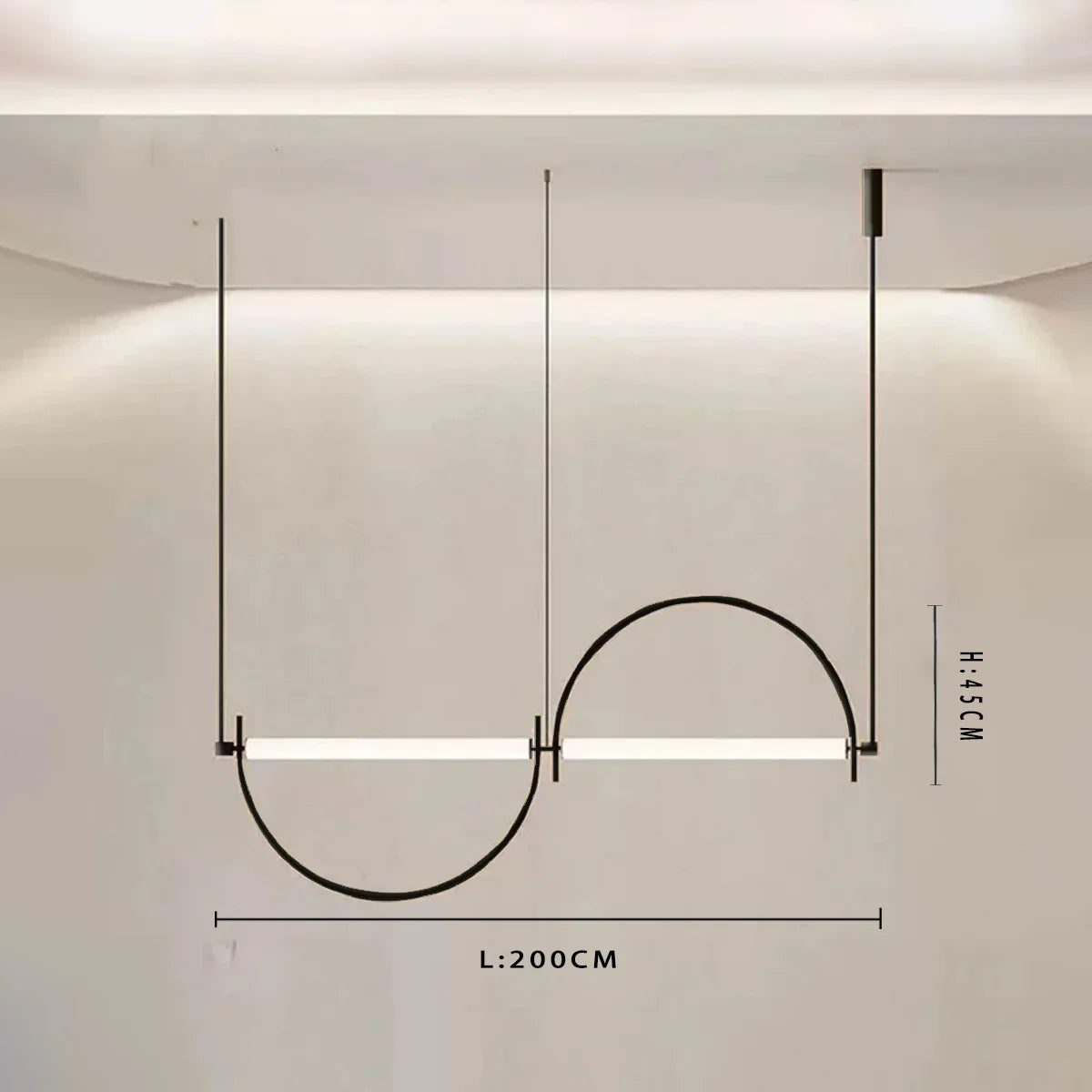 Minimalist Chrome Alloy LED Pendant Light