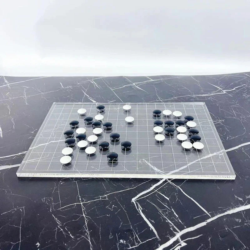 DecorBites™ Geometric Chess Set - Minimalist Chessboard & Pieces for Casual Games