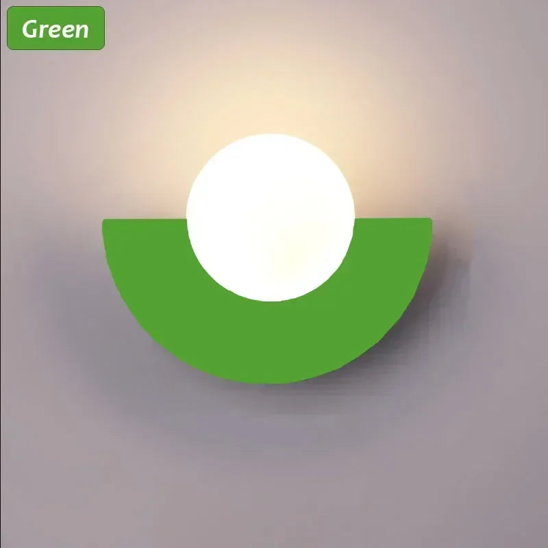 DecorBites™ Glass Ball LED Wall Lamp for Bedroom, Living Room, Study - Simple & Elegant