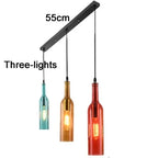 Nordic Glass Beer Bottle Pendant Light