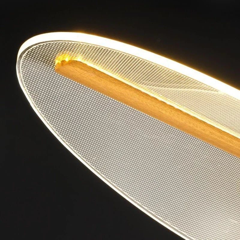 ثريا LED ديكور بايتس™: إضاءة متدلية منحنية طويلة على الطراز الاسكندنافي لديكور المنزل والمكتب وغرفة الطعام