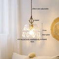 DecorBites™ Crystal Glass LED Pendant Lamp - Modern Luxury Hanging Light Fixtures