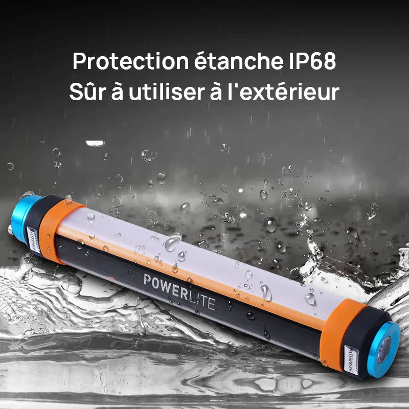 Lampe de camping LED DecorBites™ : Portable, étanche, rechargeable, lampe torche magnétique