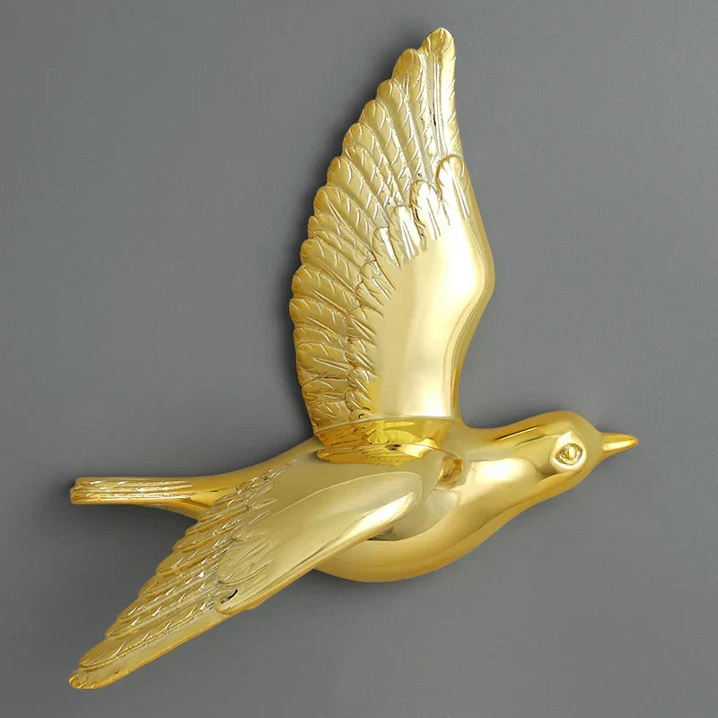DecorBites™ 3D Bird Resin Statue Wall Decor for Children's Room - Animal Figurine Ornament