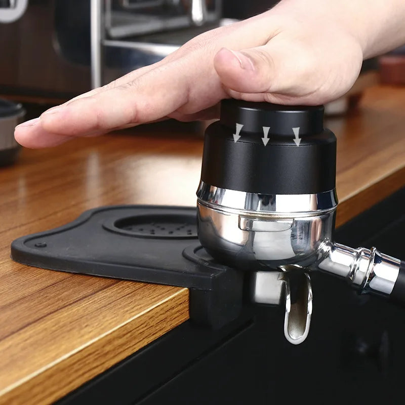 DecorBites™ Adjustable Coffee Tamper | Stainless Steel Flat Base | Barista Tool