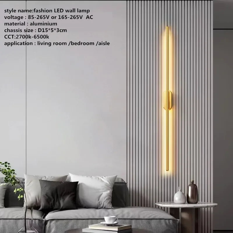 أباليك حائط LED أنبوبية خطية DecorBites™ لديكور المنزل