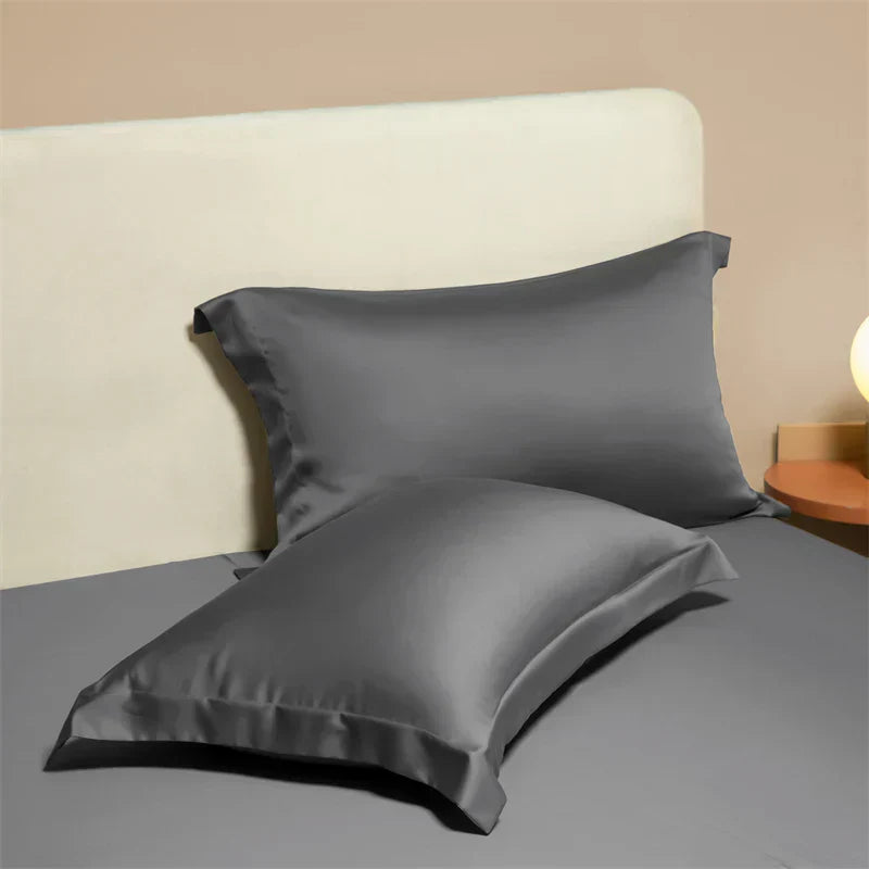 DecorBites™ Egyptian Cotton Pillowcase Set - Solid Color Pillow Shams Covers