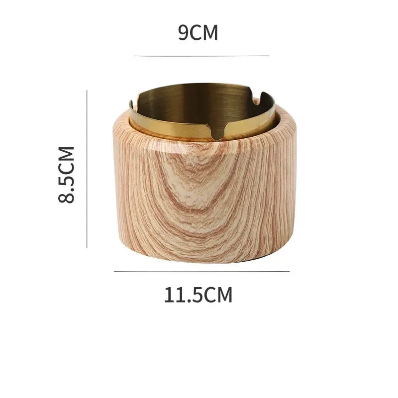 DecorBites™ Gold Plated Marble Texture Ashtray - Smoking Accessories Weed Tray