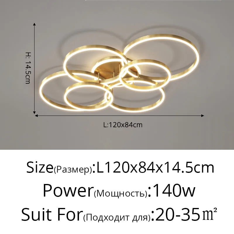ثريا DecorBites™ LED: مصابيح عصرية لغرف المعيشة والدراسة والنوم، ثريات مدخل دائرية الشكل