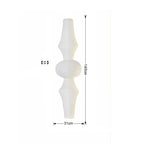 Akari-Style White Paper Wabi-Sabi Pendant Light