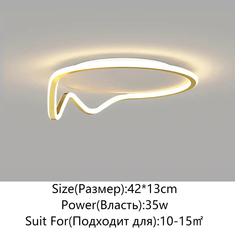 مصباح سقف LED دائري Geometry من DecorBites™ لديكور المنزل