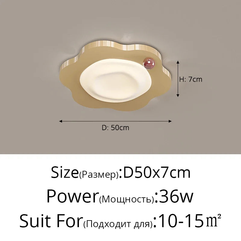 DecorBites™ Cream Style LED Ceiling Light for Bedroom and Living Room Decor