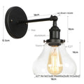 DecorBites™ Gold LED Wall Sconces Iron Loft Retro Home Bedroom Lamp