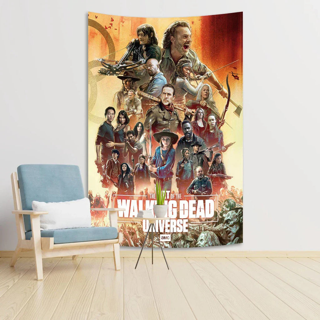 DecorBites™ Daryl Dixon Tapestry: Classic Horror Wall Mount for Bedroom & Computer Room