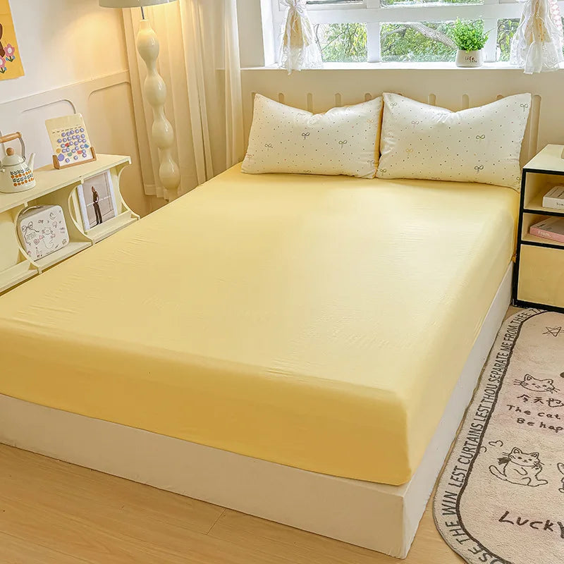 غطاء مرتبة مايكروفايبر مزدوج DecorBites™ مزدوج الحجم - واقي ضد الغبار