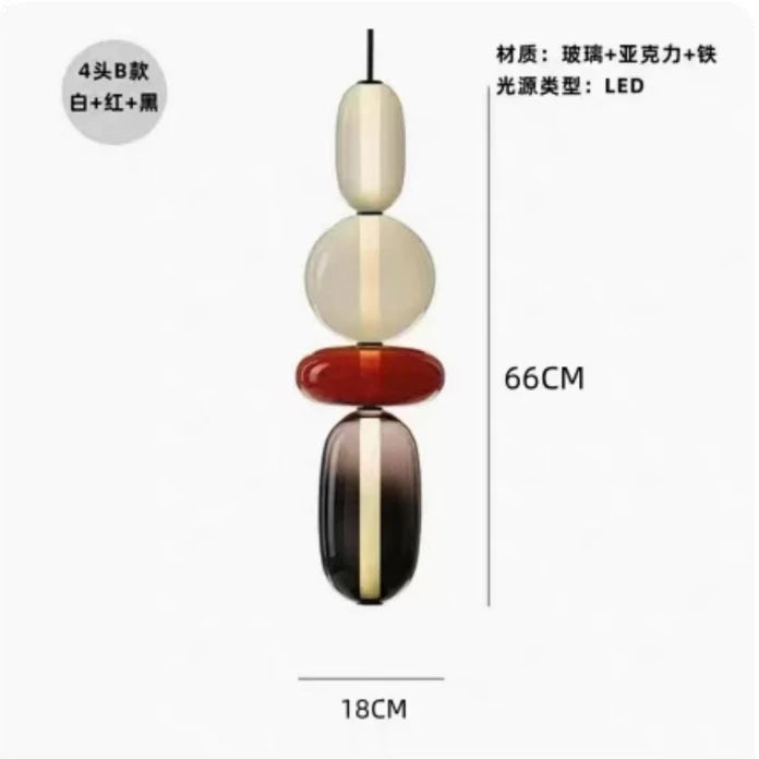Wabi-Sabi Candy Glass Pendant Light