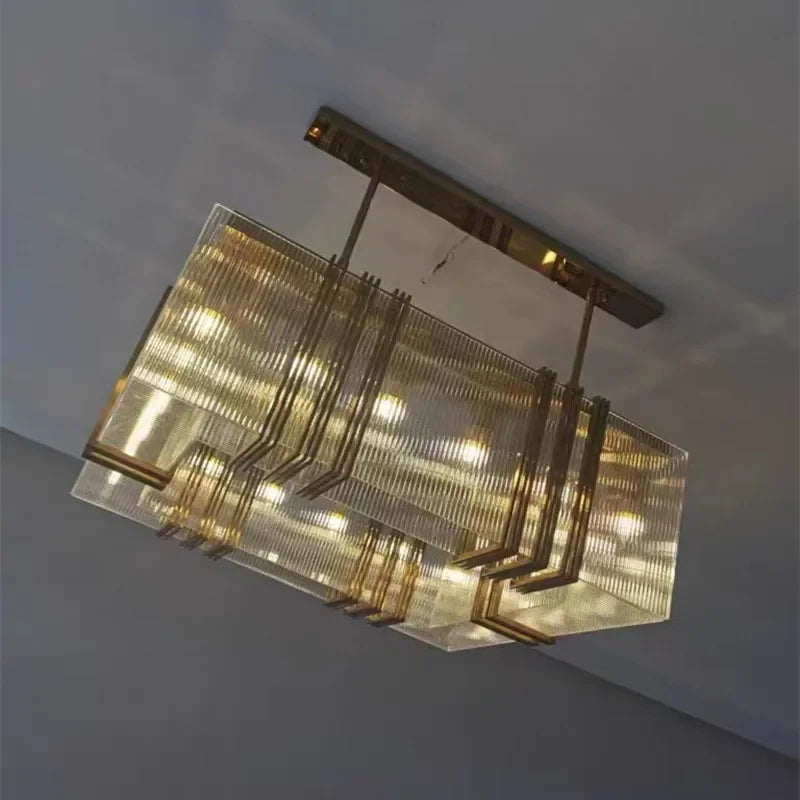 DecorBites™ Gold Lustre Steel Pendant Lights - Luxury Dining Room LED Hanging Lamp