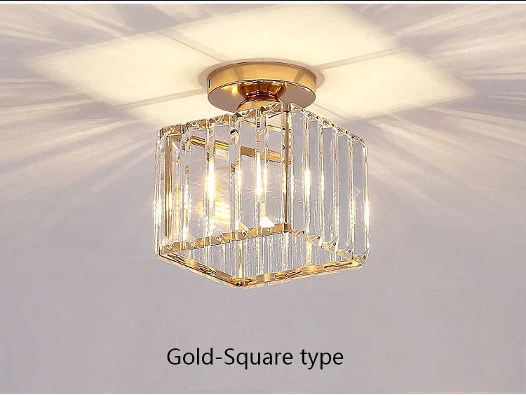 DecorBites™ Crystal LED Ceiling Light for Home Decor, Modern Aisle Light Fixture for Bedroom Living Room