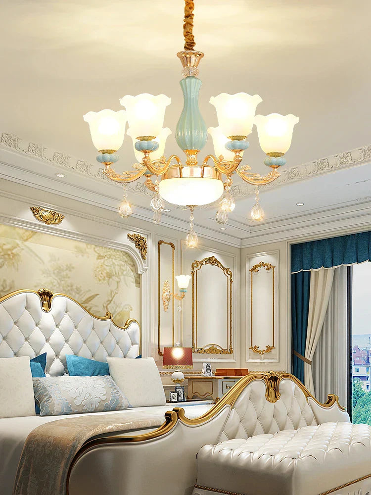ثريا أوروبية فاخرة من DecorBites™ لغرفة المعيشة وغرفة النوم وقاعة الطعام - تصميم عصري وأنيق