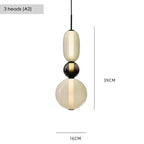 Nordic Colored Glass Pendant Light