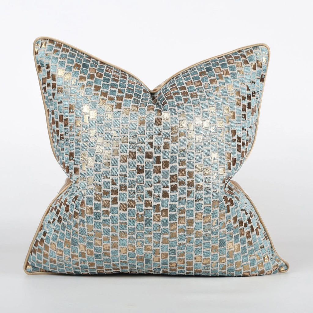 DecorBites™ Jacquard High-end Cushion Cover 45x45cm Black Gold Decorative Pillowcase