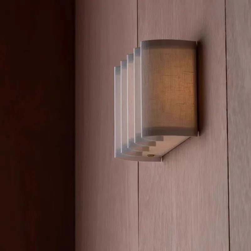 مصباح جداري LED من قماش DecorBites™ الياباني لغرف معيشة الفنادق وغرف النوم، إضاءة جدارية كلاسيكية