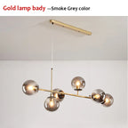 Nordic Long Bar Glass Globe Pendant Light