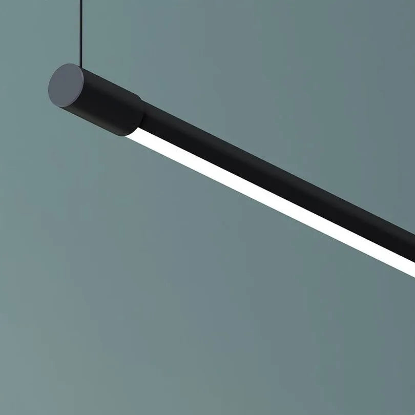 ثريا DecorBites™ المعلقة الخطية LED السوداء القابلة للتعتيم لغرفة الطعام