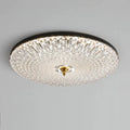 DecorBites™ Glass Round Ceiling Lamp: Simple Luxury for Bedrooms
