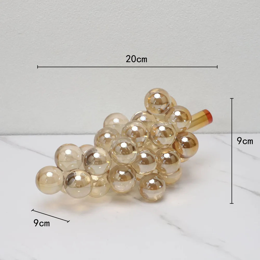 DecorBites™ Crystal Grape Decorative Sculpture