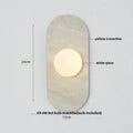 DecorBites™ LED Wall Light: French Luxury Glass Globe Stone Wall Lamp Fixture
