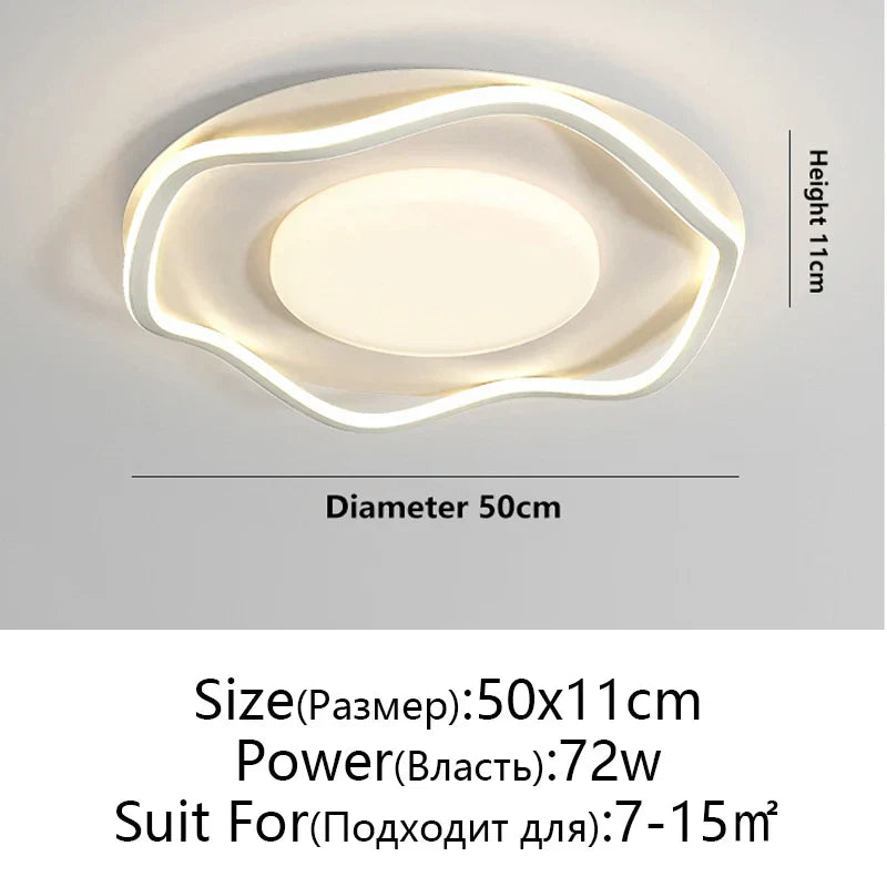 ثريا DecorBites™ LED: تصميم بسيط لغرفة النوم، غرفة الطعام، غرفة المعيشة - إضاءة سقف عصرية