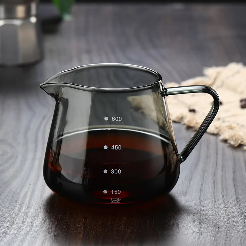 DecorBites™ Glass Coffee Pot Server 400/600ML - Reusable Coffee Carafe & Kettle